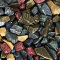 Chocolate Rock Candy in colorful gemstone shape candy shells